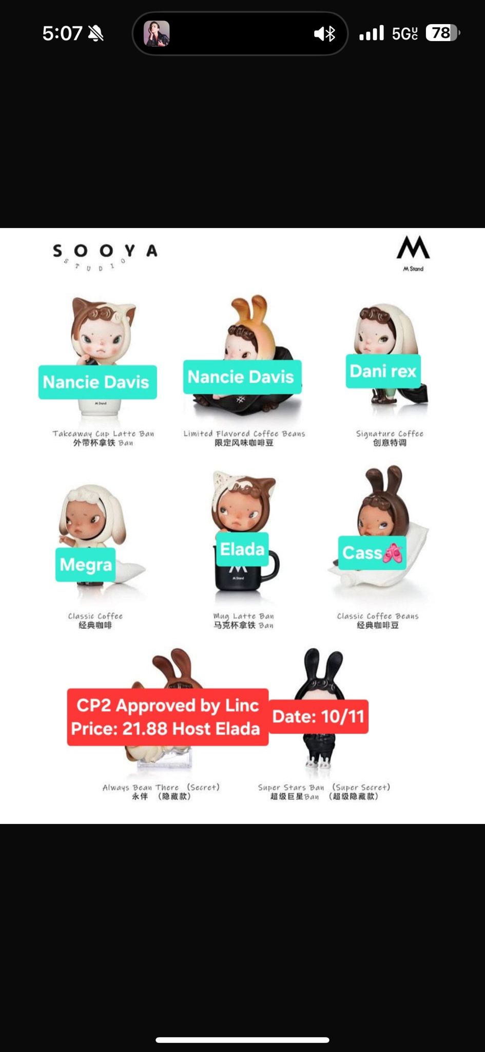 sooya X M Stand Series Claim Party