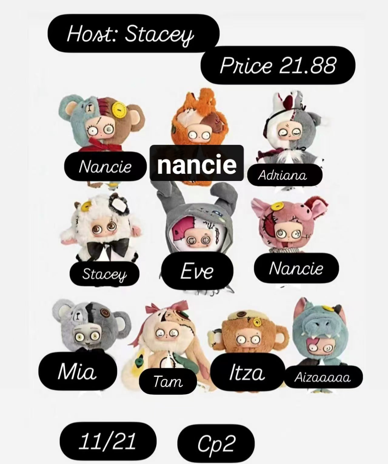 【preorder December 22】Sewing Baby Plush Series toy surprise box Dolls