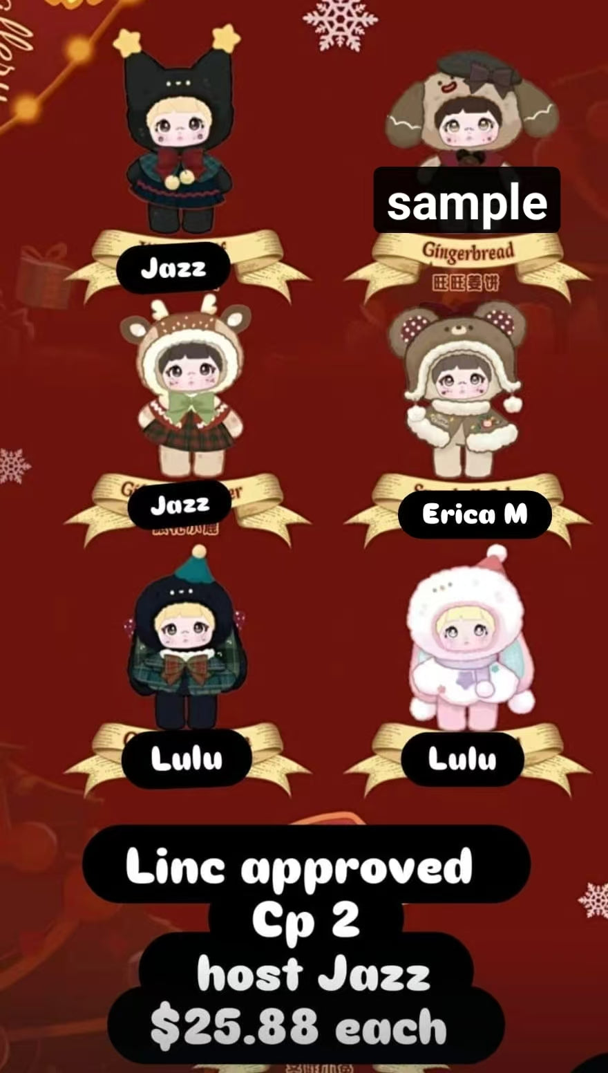 Nommi Magical Christmas Eve Plush Series toy surprise box Dolls