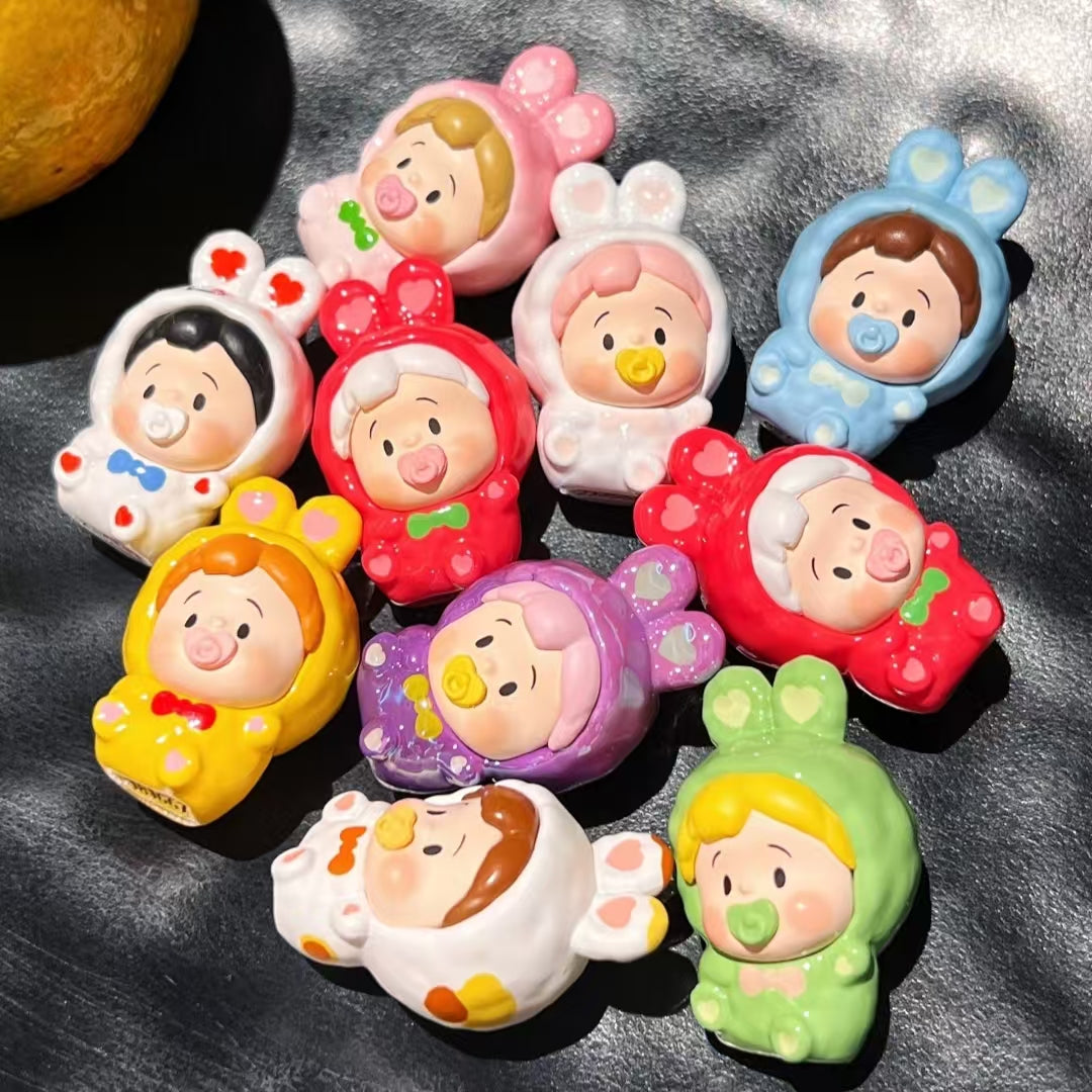 Little Rolls Rabbit Minibean Series toy surprise box Dolls