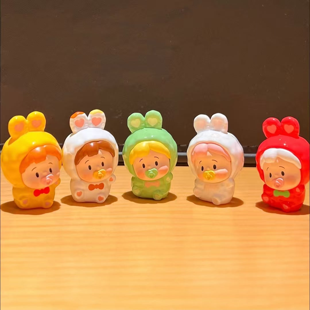 Little Rolls Rabbit Minibean Series toy surprise box Dolls