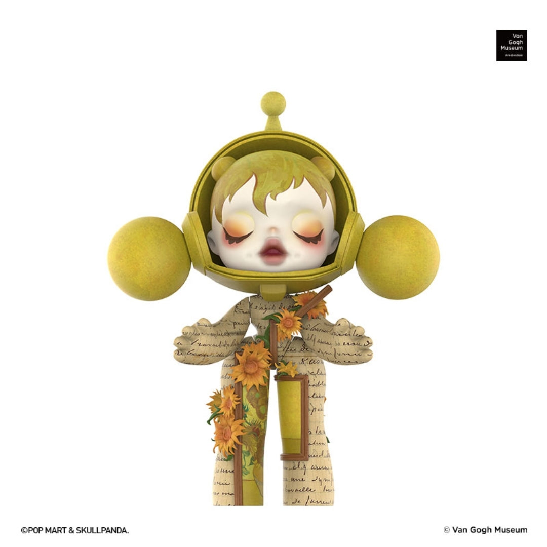 【preorder】POP MART MEGA α SKULLPANDA 400% Van Gogh Museum Sunflowers Limited Dolls