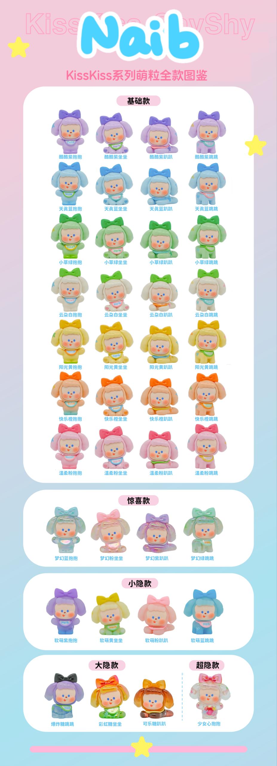 Naib Kiss Kiss Minibean Series toy surprise box Dolls