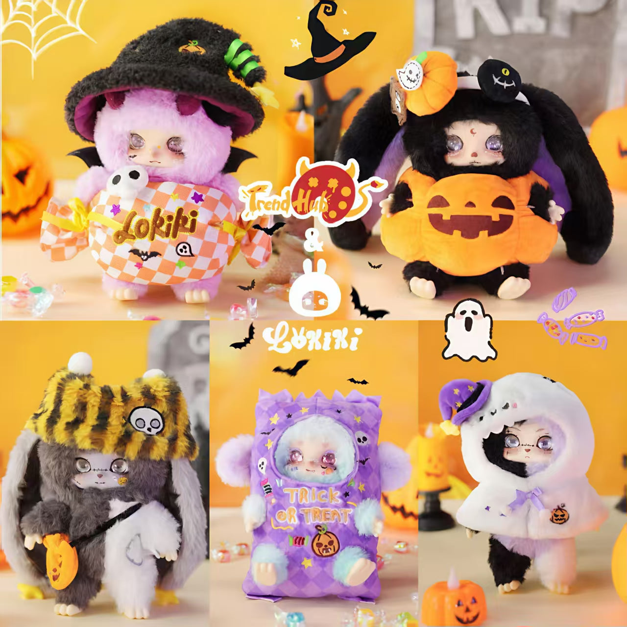 Lokiki Halloween Lets Trick or Treat Plush Series toy surprise box Dolls