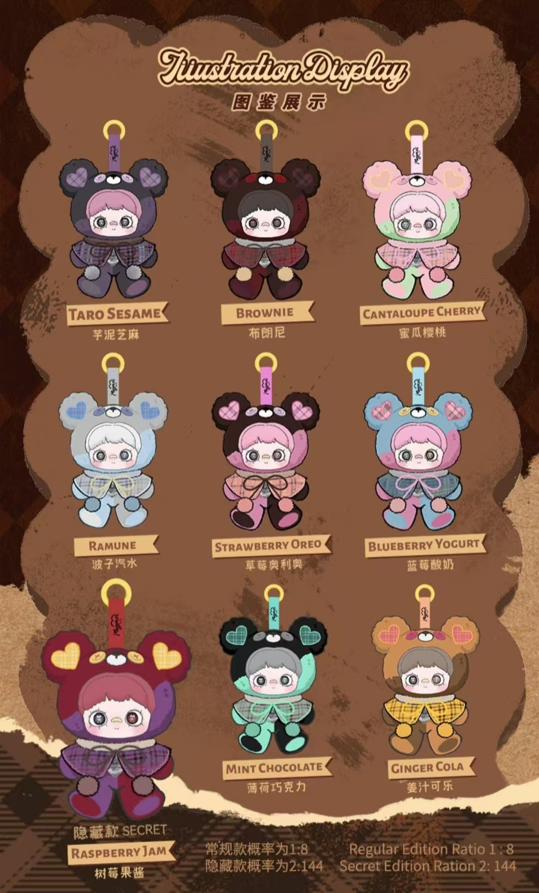 【preorder November 21】Maymei Tiny Bear Cookie Plush Series toy surprise box Dolls