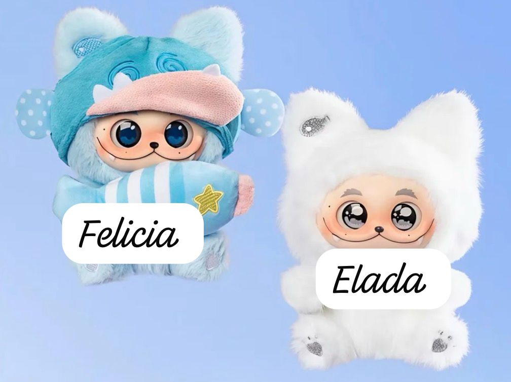 Gismow & Ziyu Collaborative Plush Limited Hanging Card Dolls