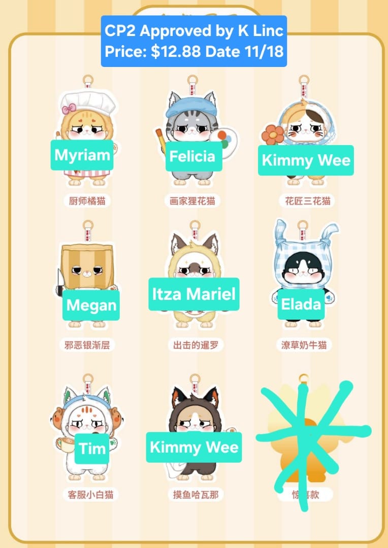 Cat King's Workplace Diary Plush Series toy surprise box Dolls