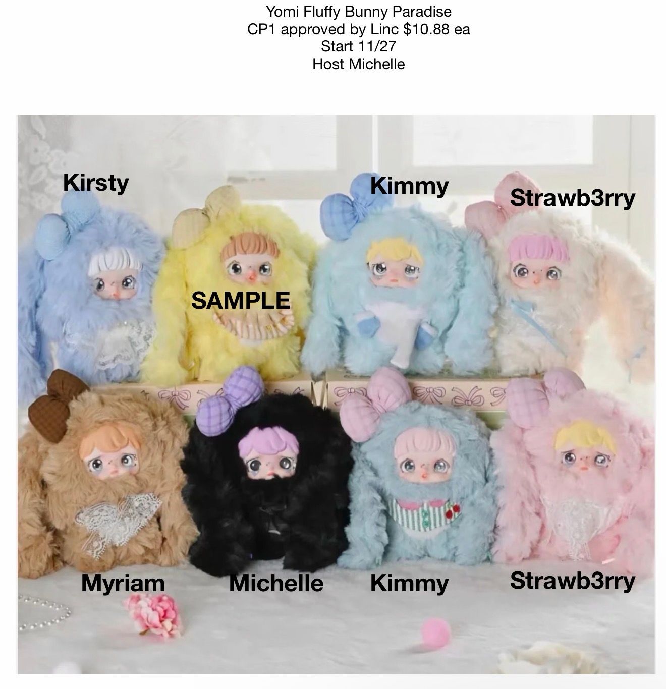 Yomi Bunny Paradise Plush Series toy surprise box Dolls