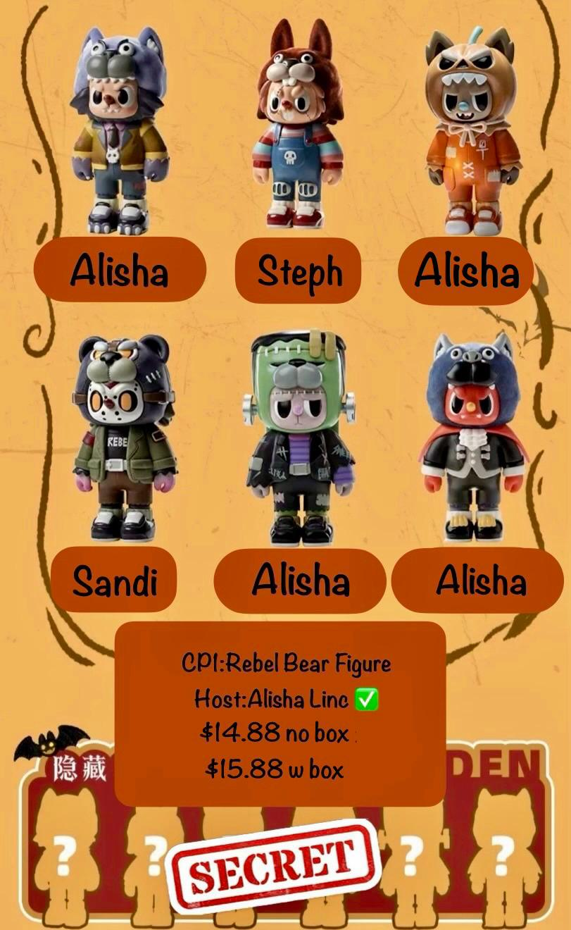 Rebel Bear Monster Series toy surprise box Dolls