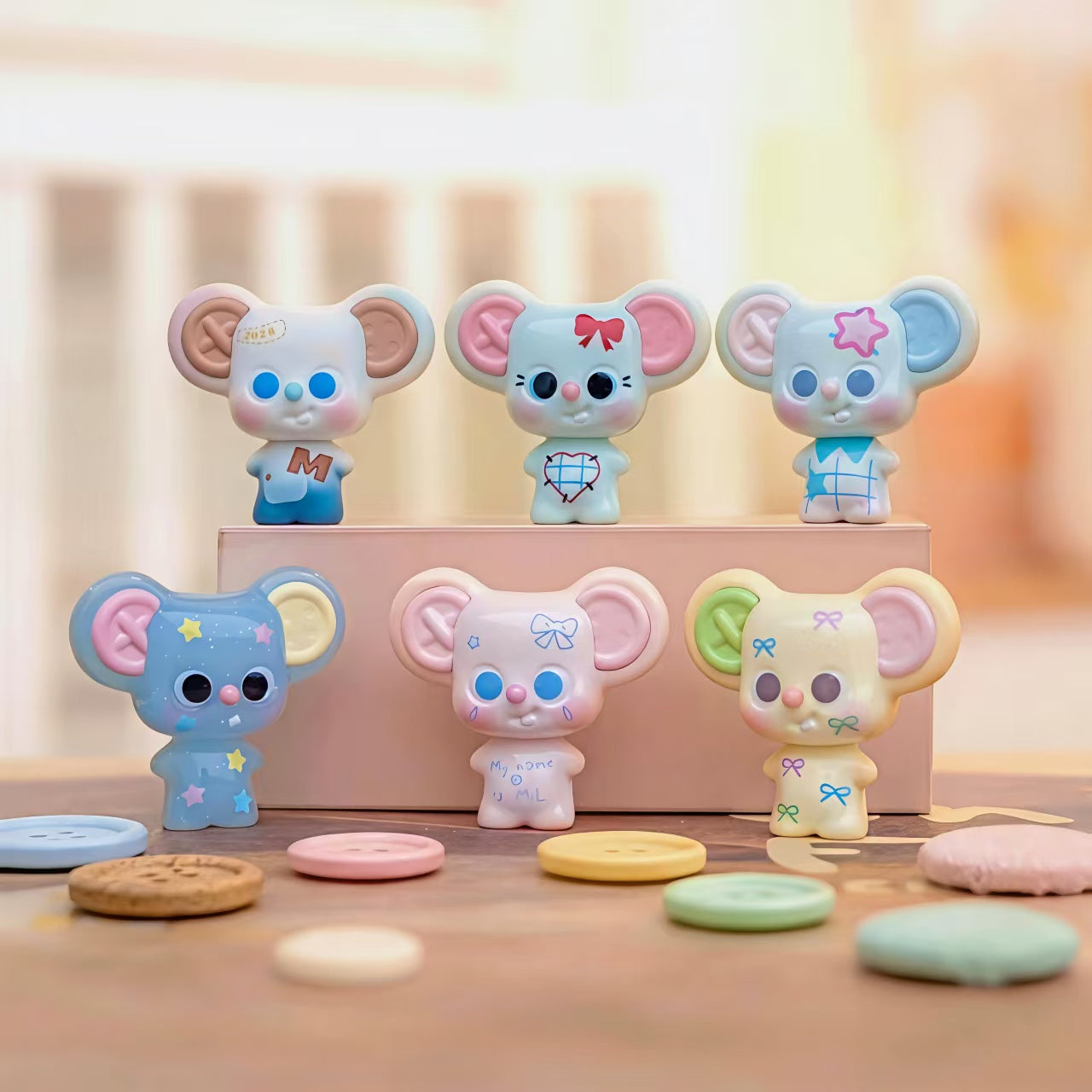 Button Mouse - A Letter from Button's Cloth Companion Minibean Series toy surprise box Dolls