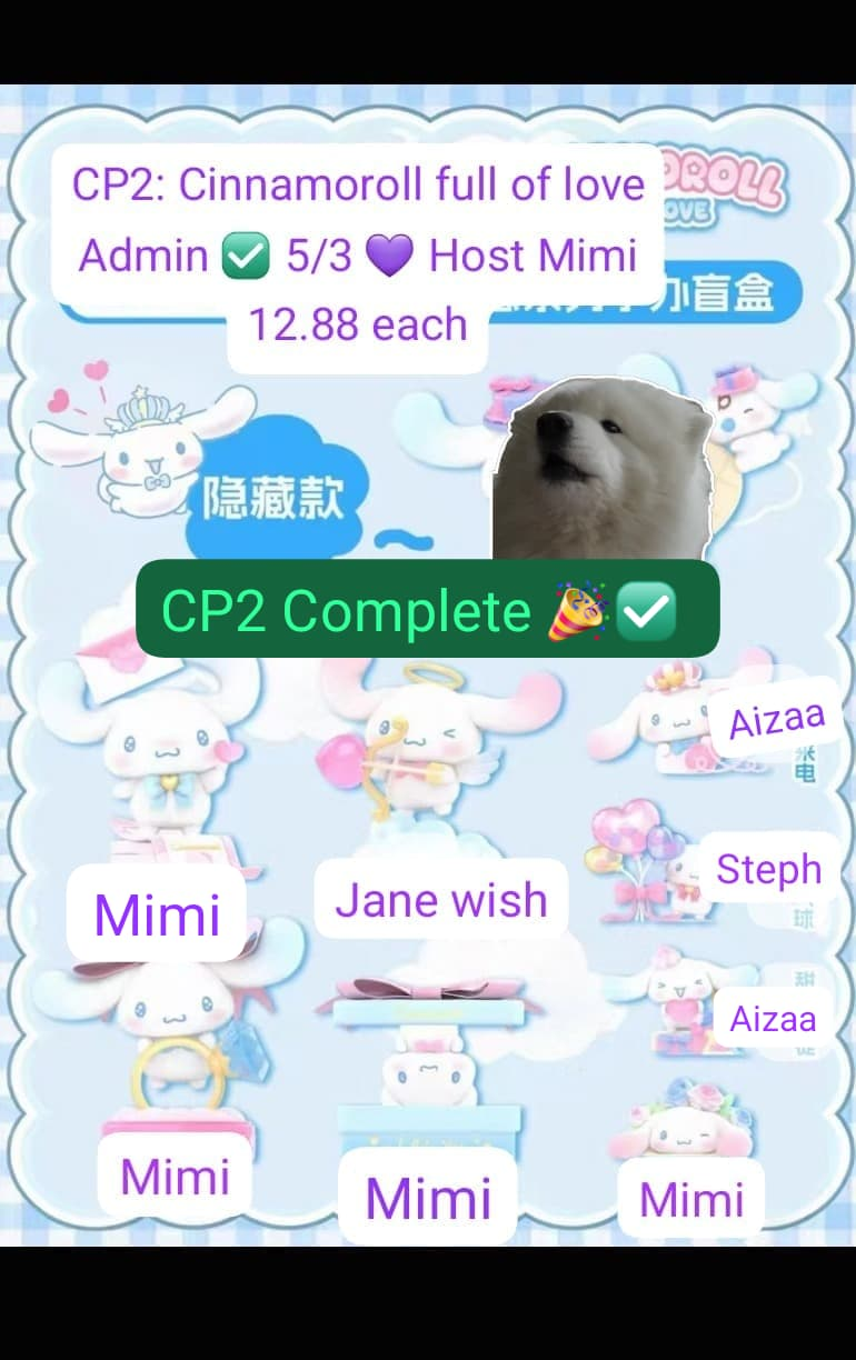 Cinnamoroll's Love-Filled Collection Series Claim Party