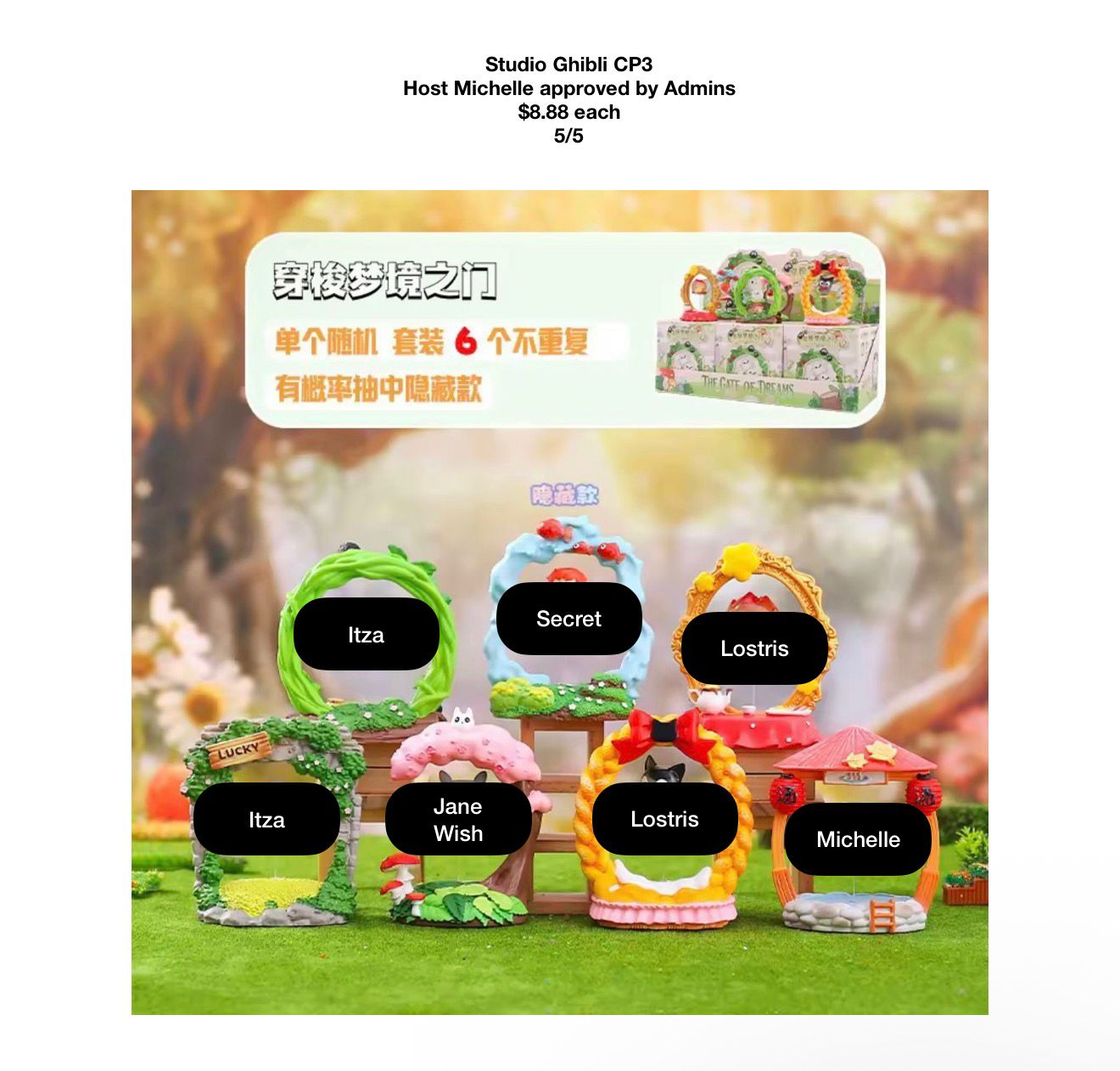 Miyazaki Hayao's Fairy Tale Floating Transcendental Fantasy Gate Series Claim Party