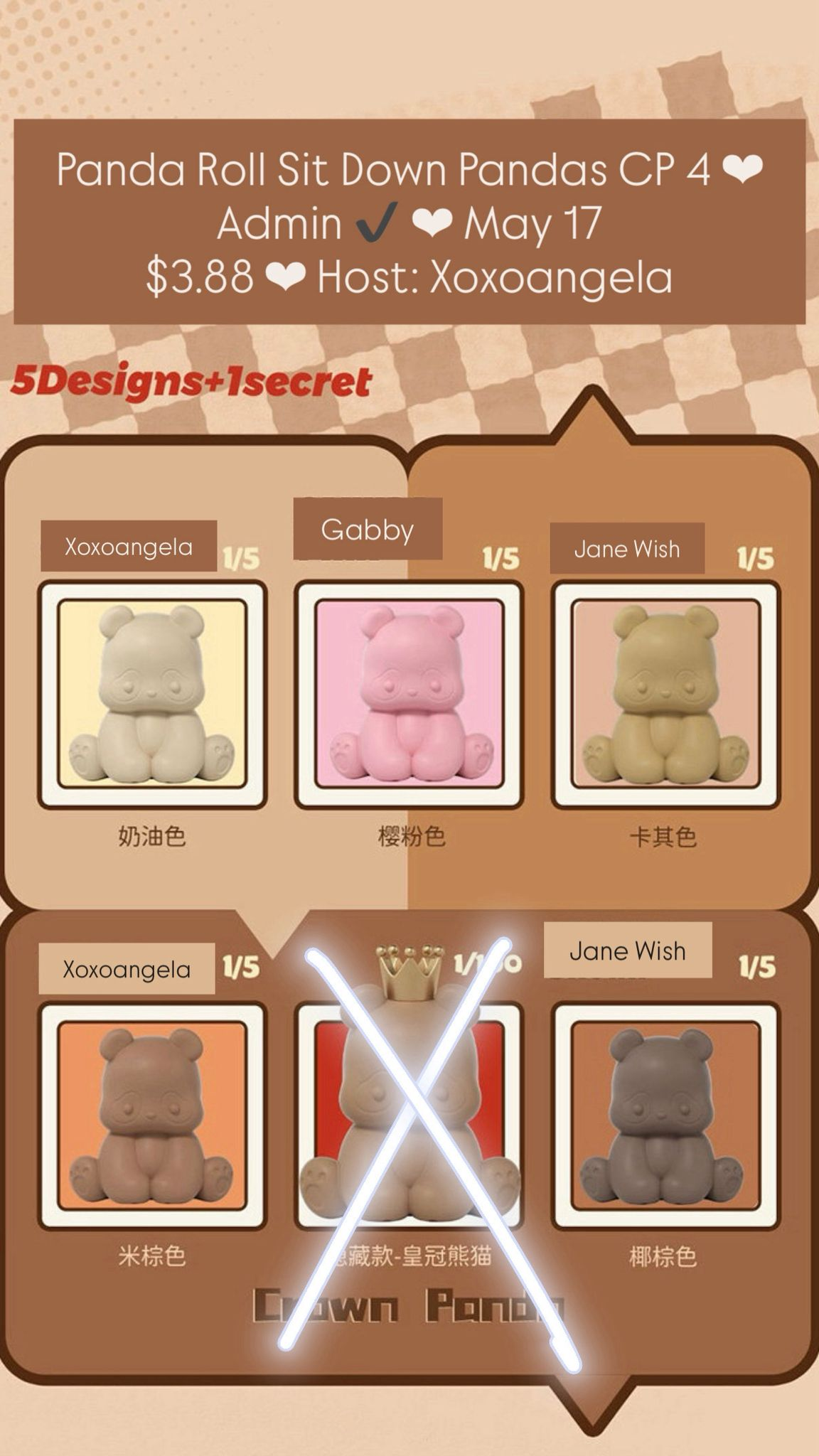 Panda Roll “Sit in a Row” Series Claim Party