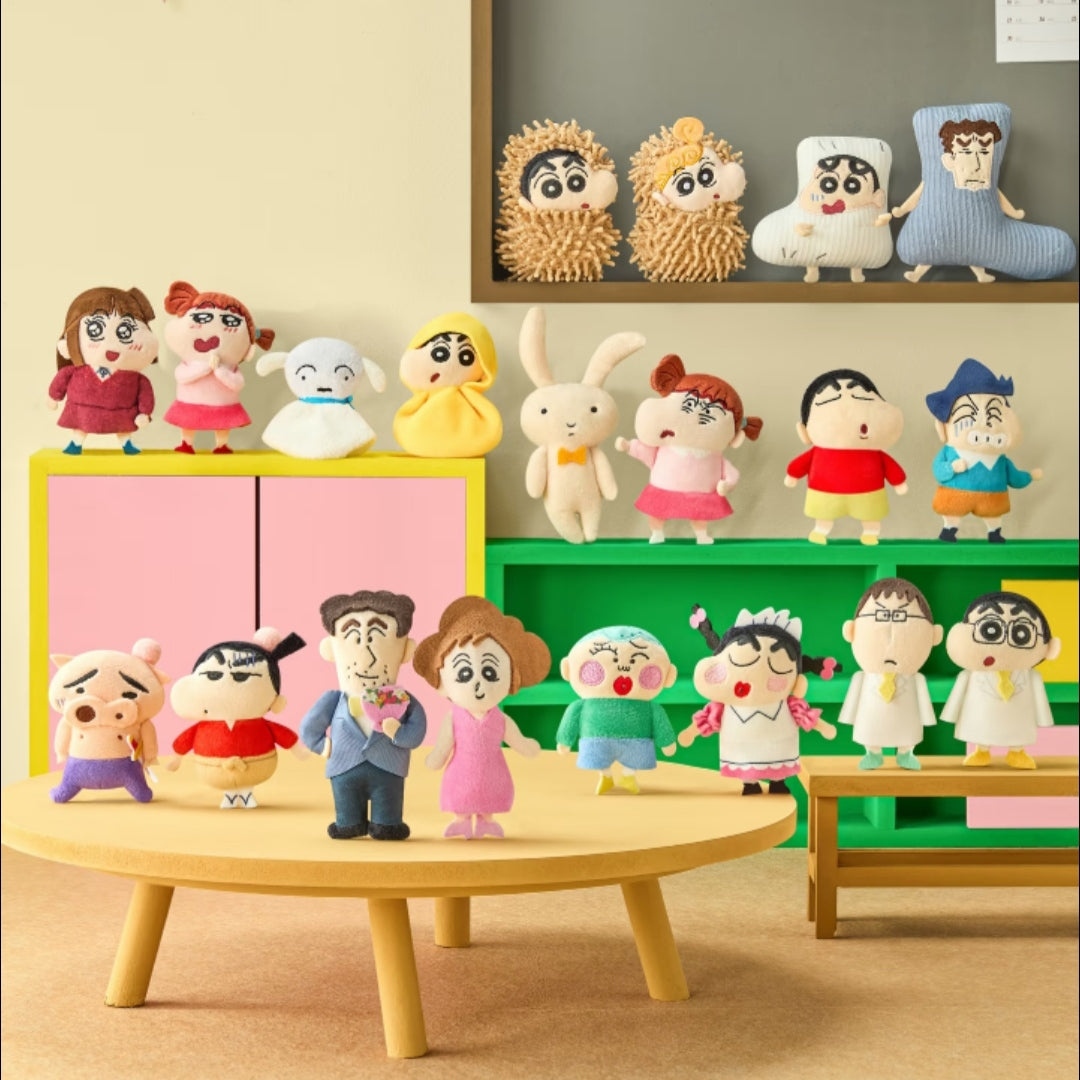 Crayon Shinchan Strange Combinations Addes Plush Fridge Series toy surprise box Dolls
