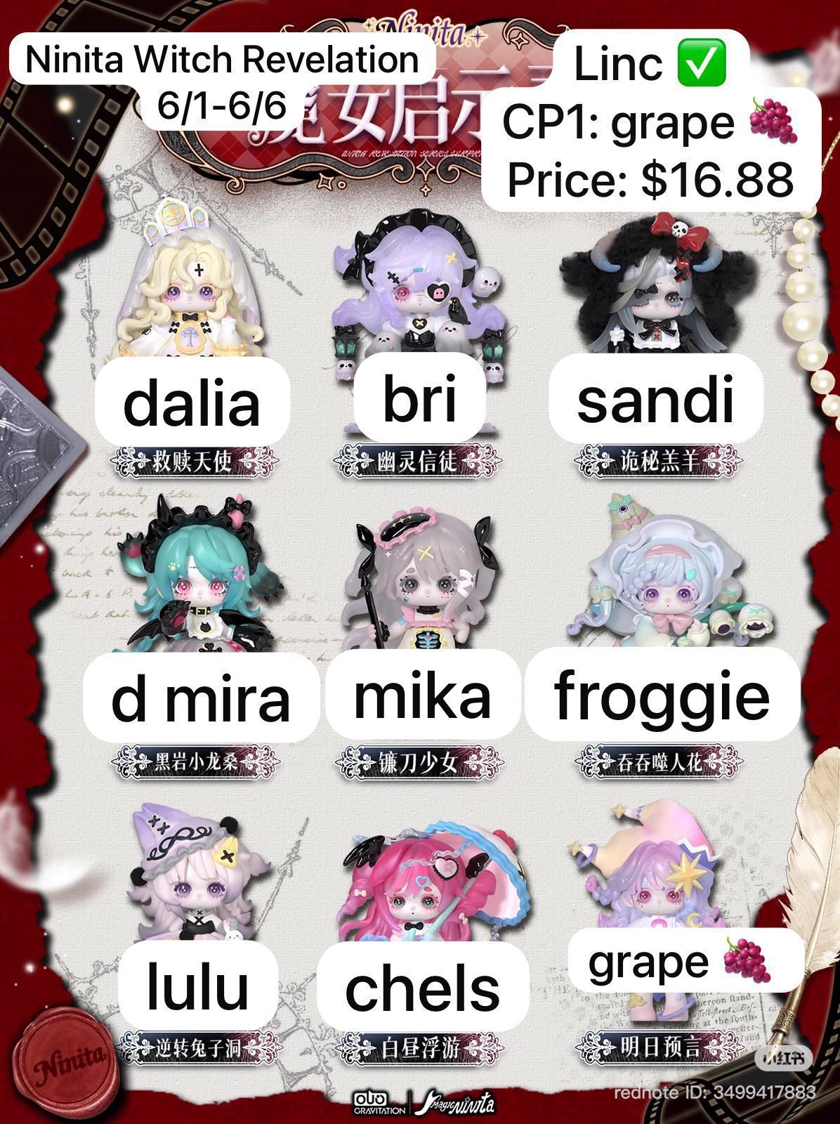 Ninita Witch Revelation Series toy surprise box Dolls