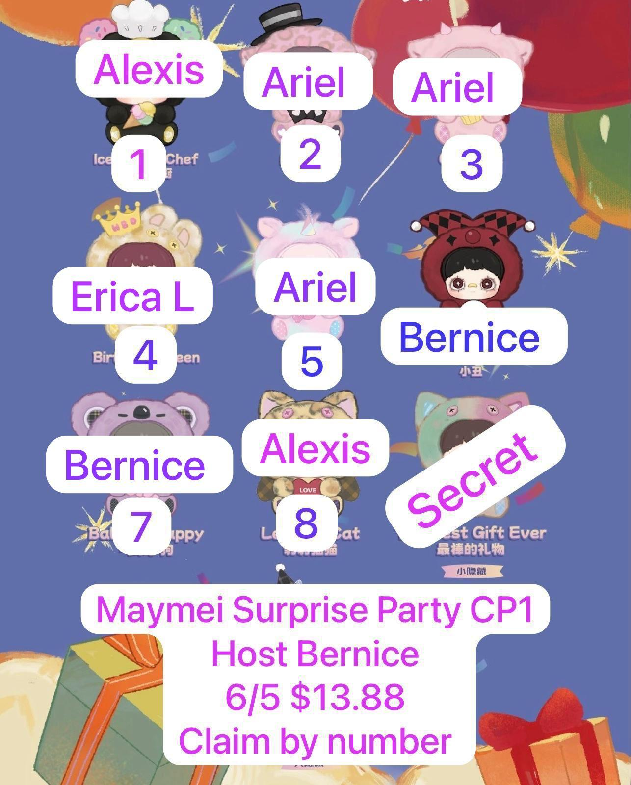 【preorder】Maymei Surprise Party Series Claim Party