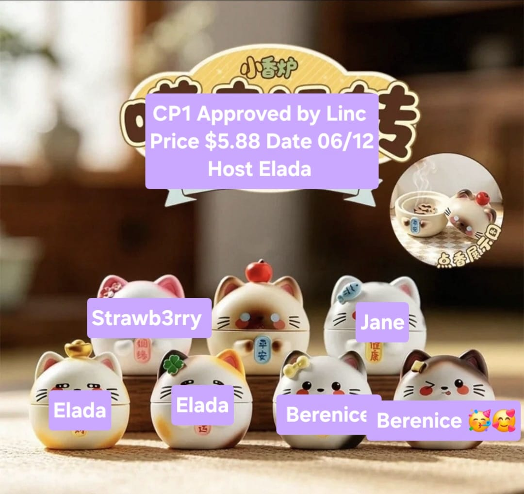 “Meow for Good Luck” Mini Incense Burner Series Claim Party