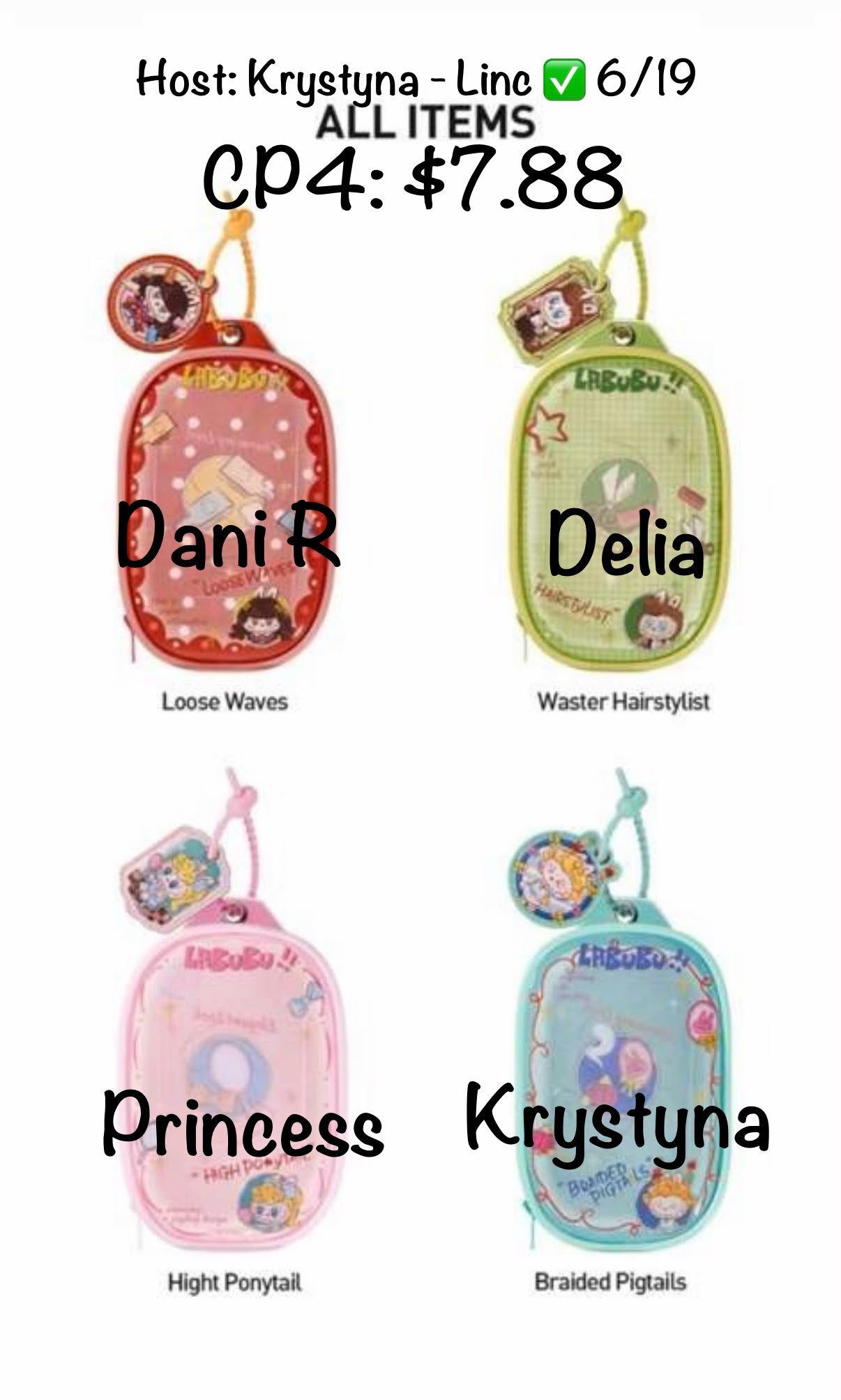 The Monsters Hair Salon Display Bag Series Claim Party