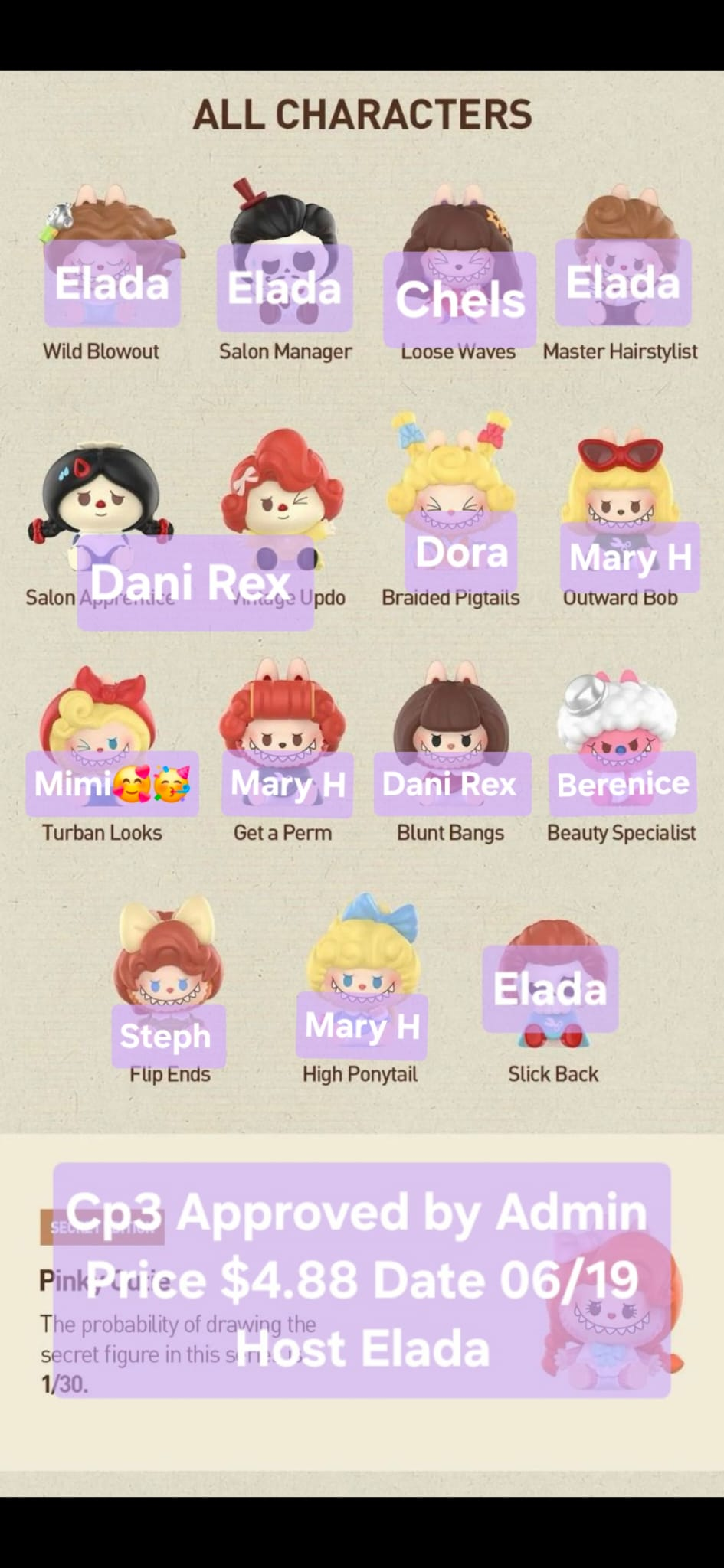 【preorder】POP MART The Monsters Hair Salon Minibean Series toy surprise box Dolls