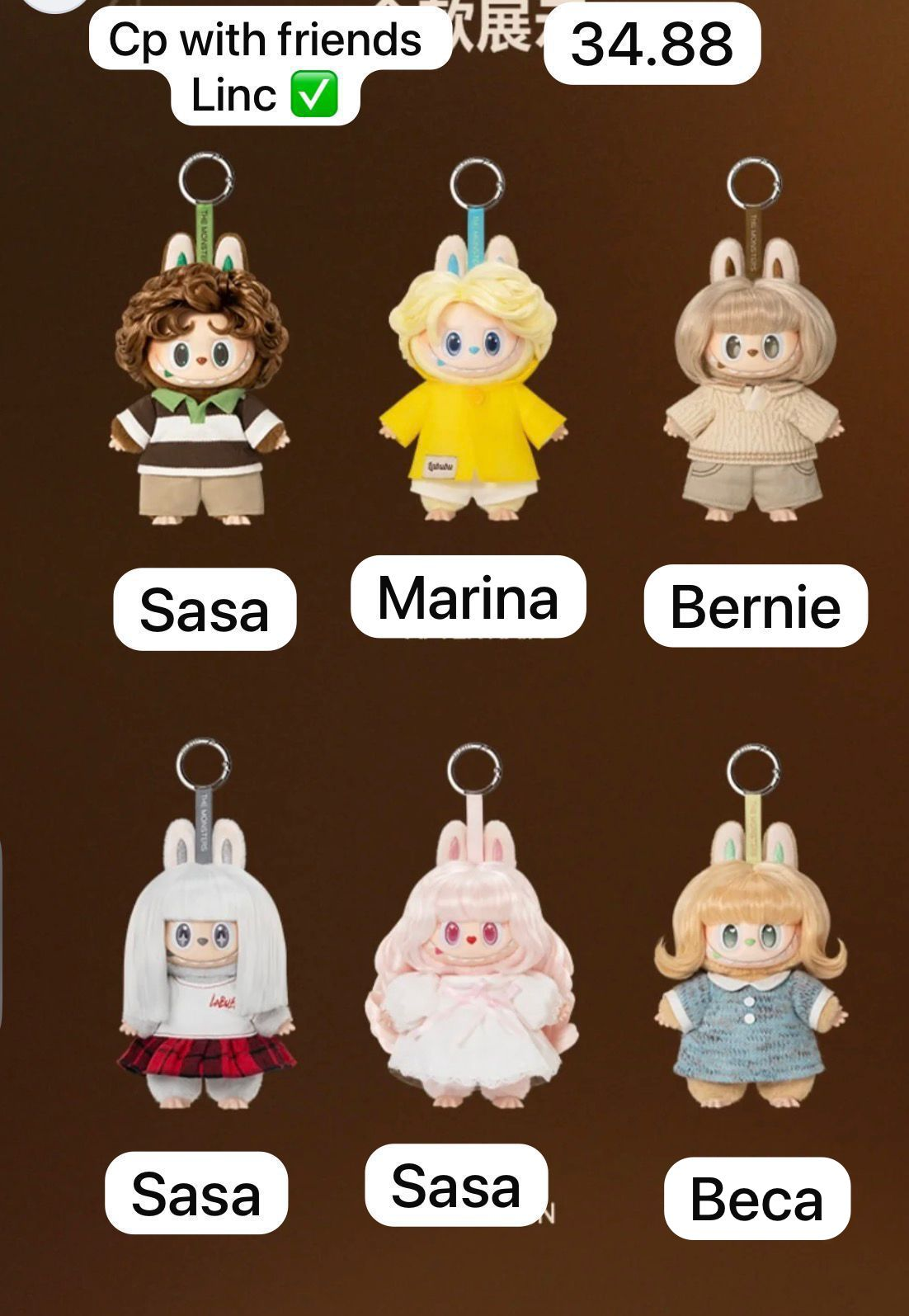 【preorder】POP MART The Monsters Hair Salon Plush Series toy surprise box Dolls