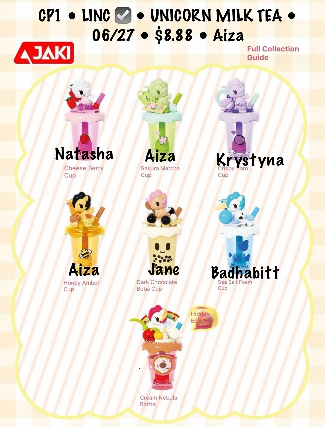 Tokidoki Fun Drink Milk Tea Series Claim Party