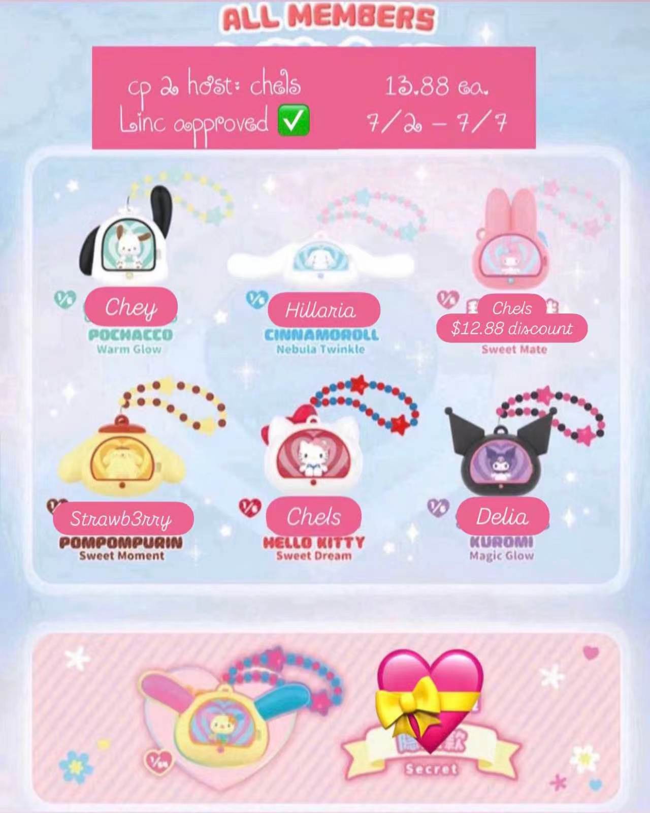 Sanrio Family Healing Space Series Claim Party