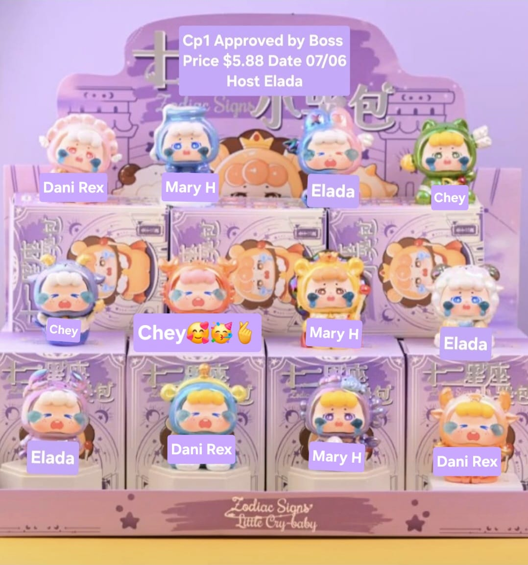 The “Crybabies of the Zodiac” Series Claim Party