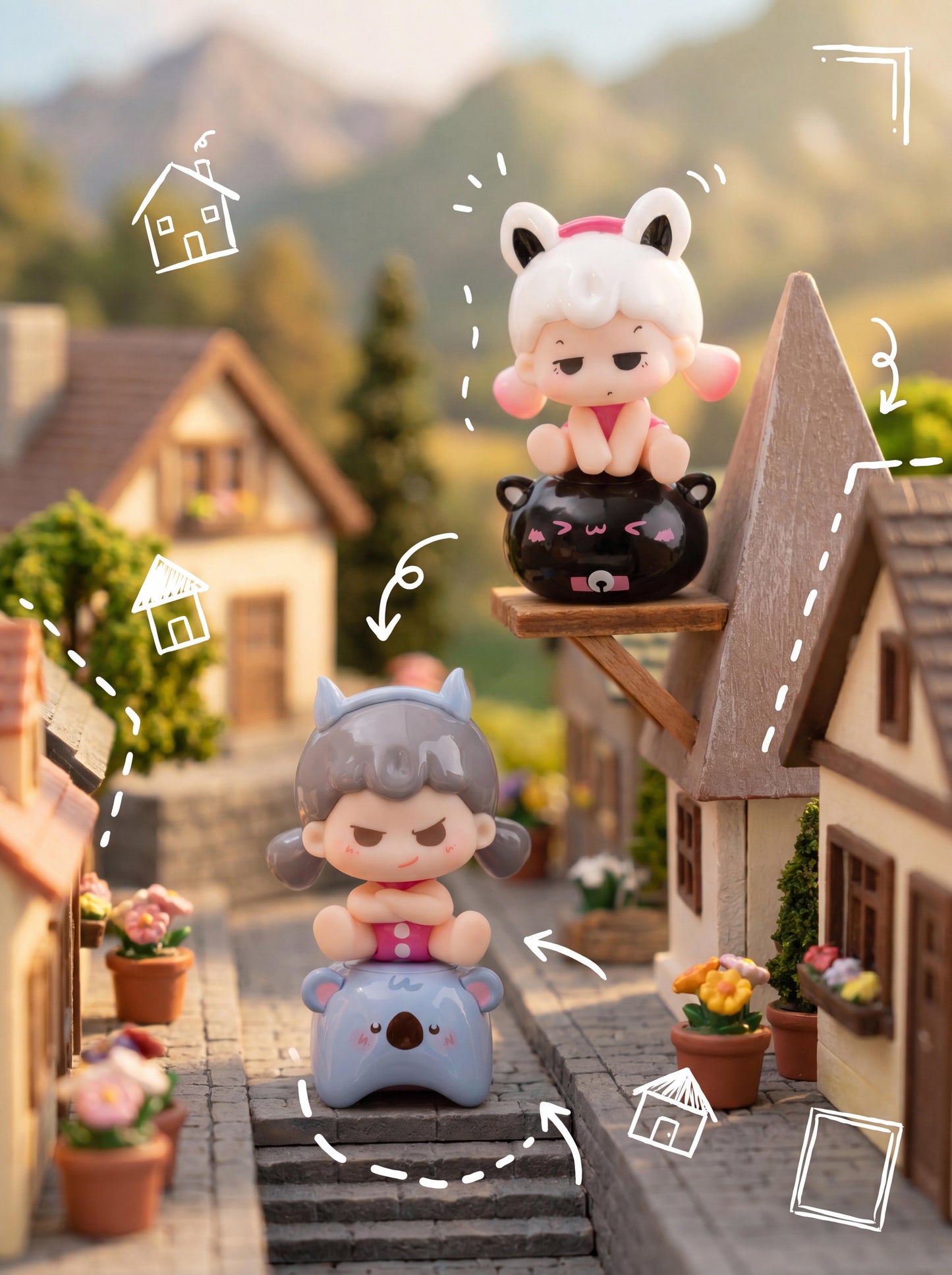 【Released on July 19th】Mengdana Little World Minibean Series toy surprise box Dolls
