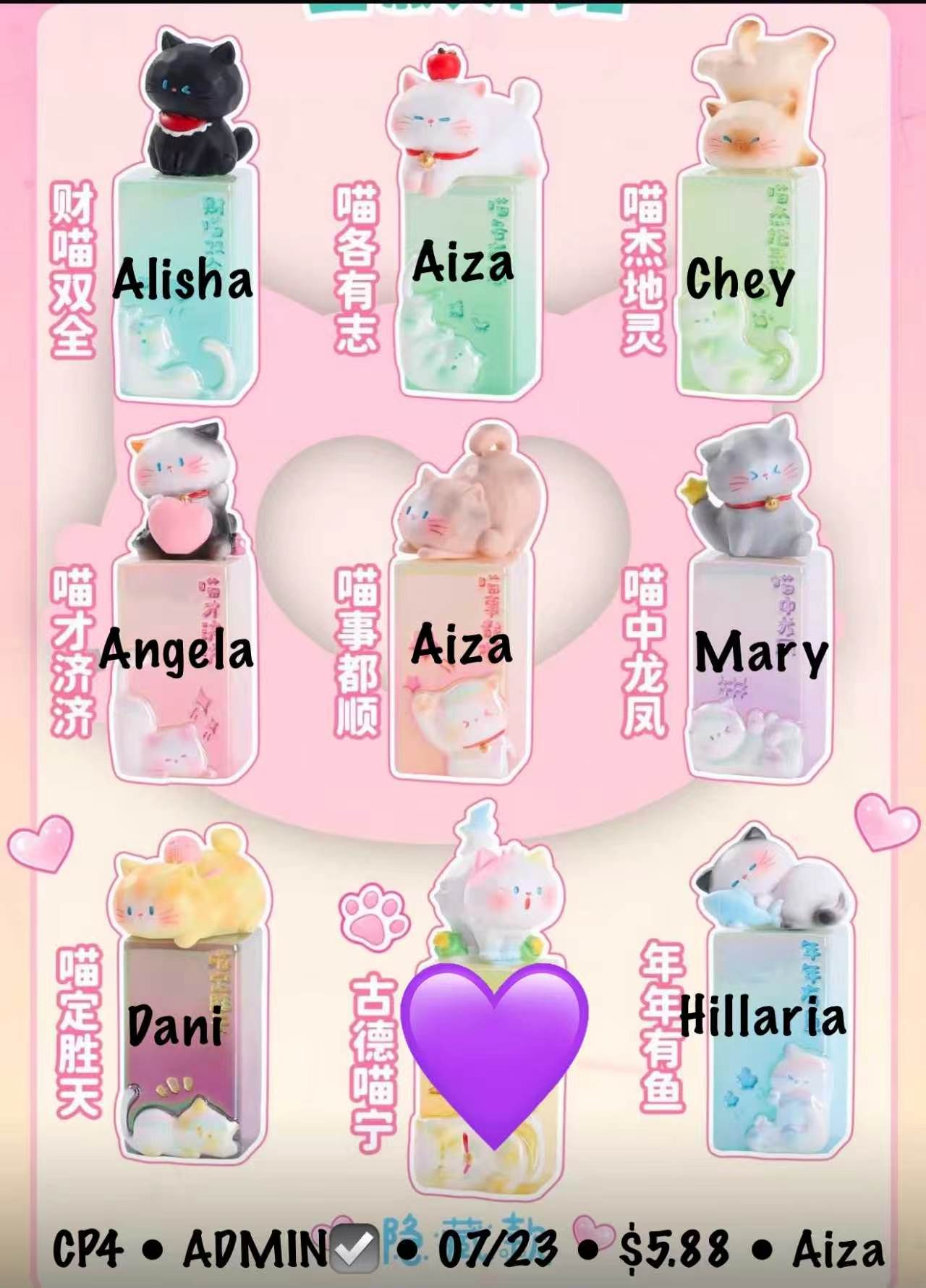 Carefree Kitten Stamp Series Claim Party