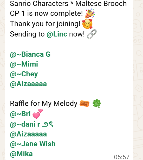Sanrio Characters * Maltese Brooch Claim Party