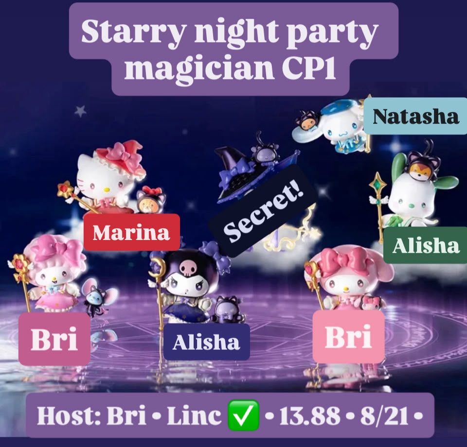 Sanrio Starrynight series claim party
