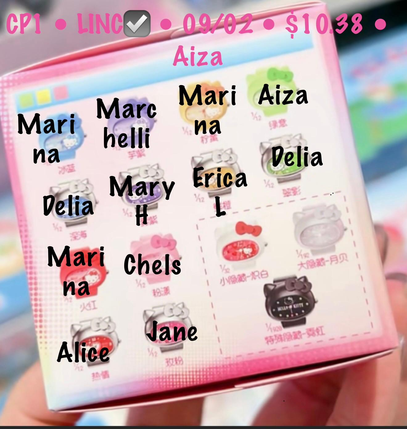 Hello Kitty Rainbow Dream Journey Ring Watch Series Claim Party