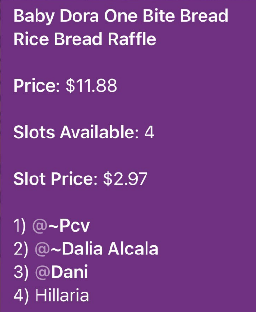 Baby Dora Tiny Bread Bite Series Claim Party