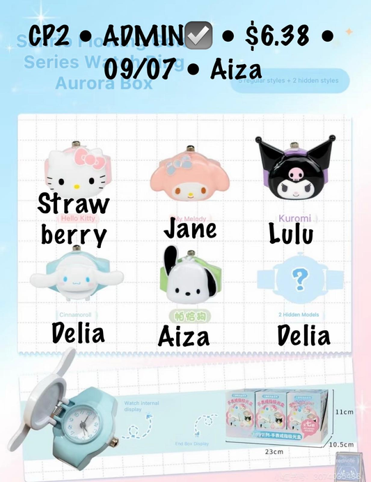 Sanrio Flowing Gold Series Watch Ring series claim party