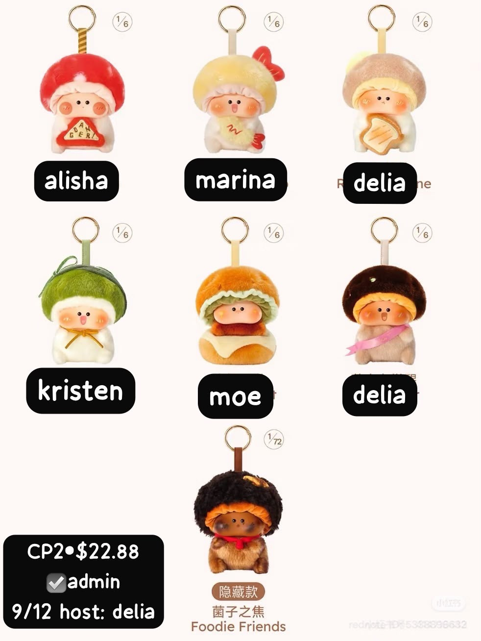 Sowii Little Mushroom Bald Series Claim Party