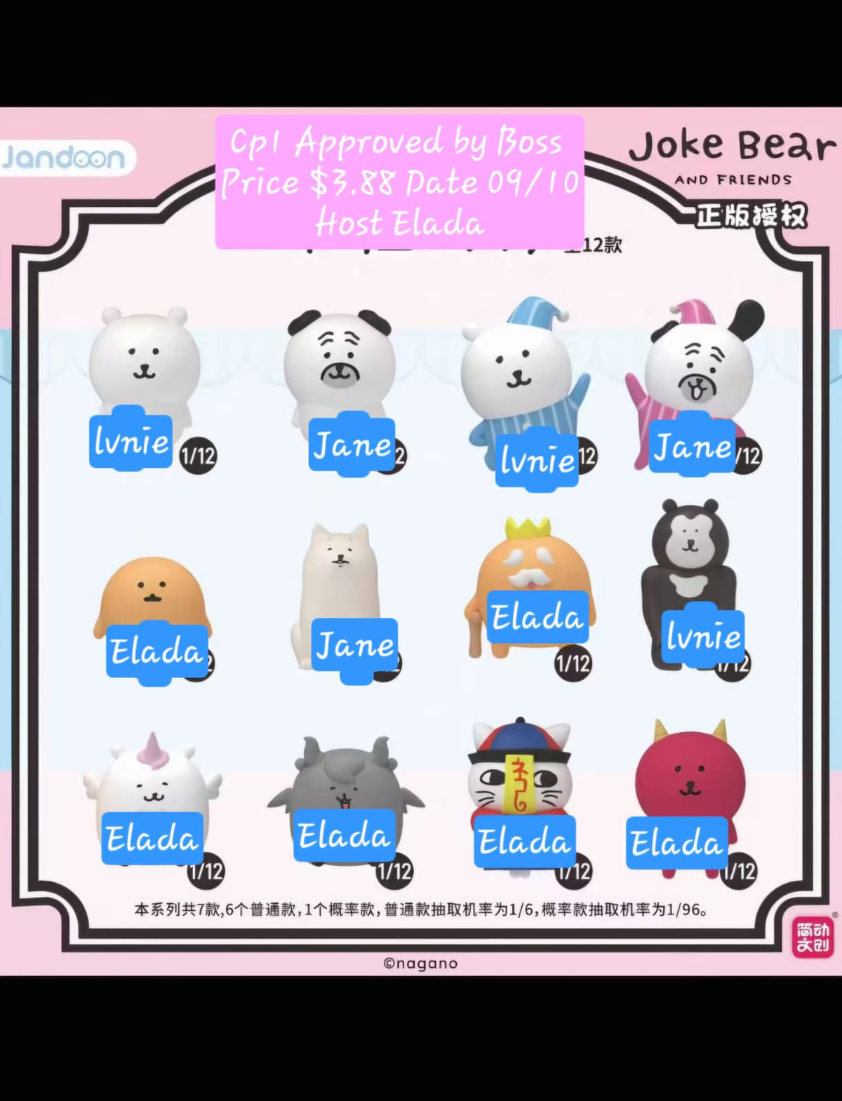 Joke Bear and Friends Series Claim Party