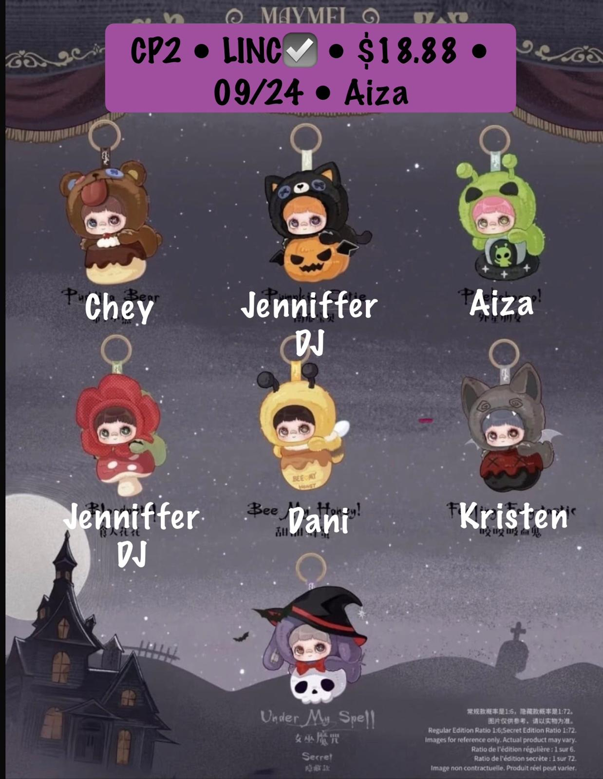 MayMei Under My Spell Series Claim Party