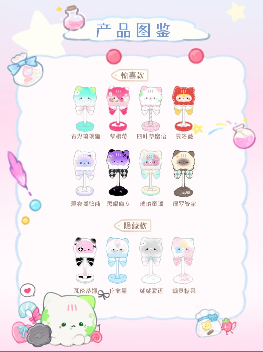 Octocat Magic Candy House Mini Series toy surprise box Dolls