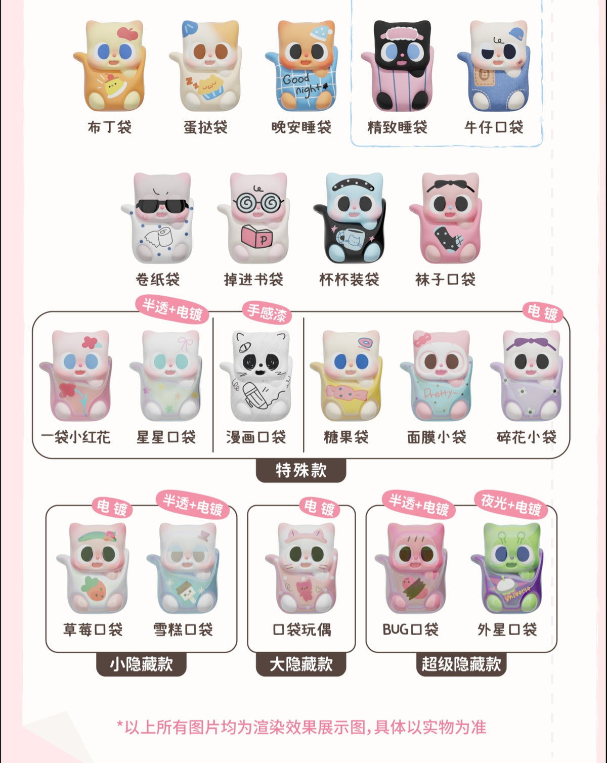 Pocket Pitty Minibean Series toy surprise box Dolls