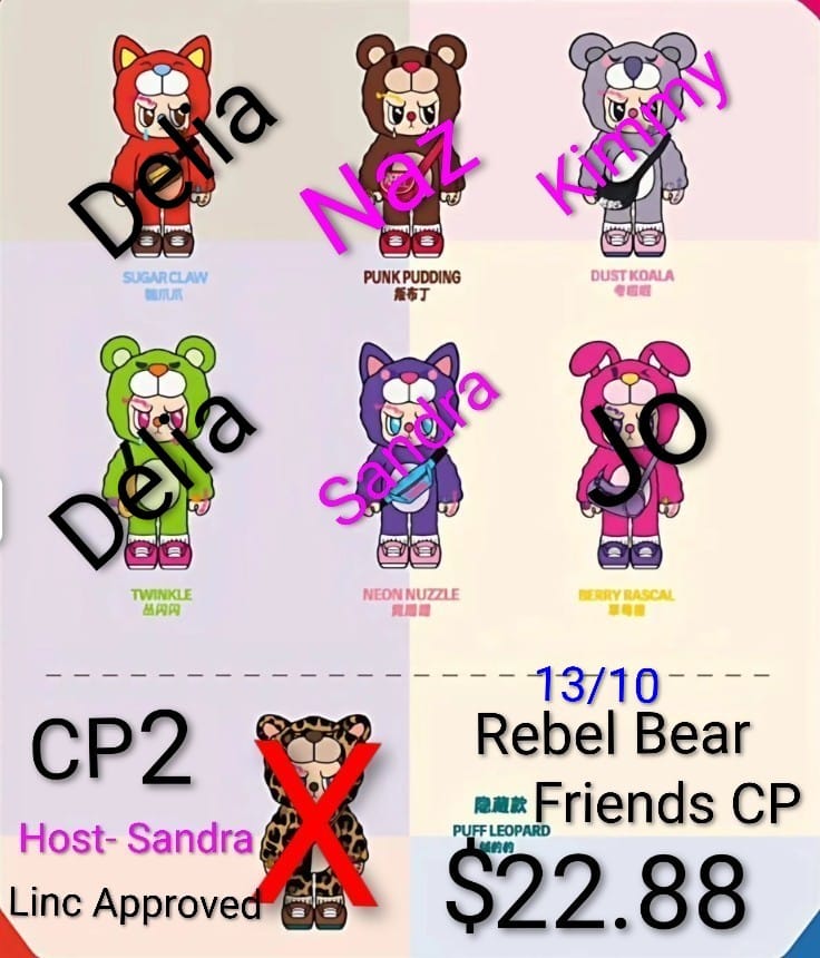 Rebel Bear Find A Bag Plush Series toy surprise box Dolls