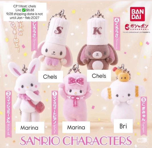 【pre-order】Sanrio Family Live Show-Themed Keychain Series Claim Party
