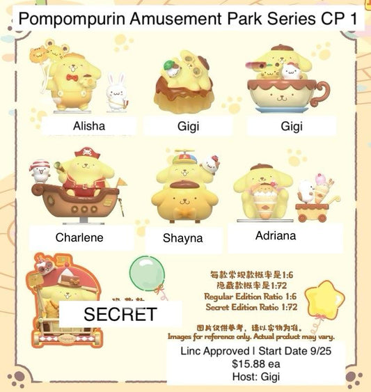 Pompompurin Amusement Park Series Claim Party