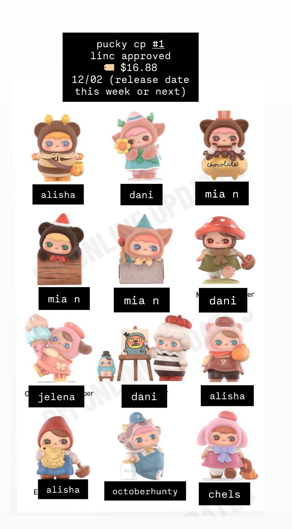 【preorder】POP MART PUCKY Fairies' Market Series toy surprise box Dolls