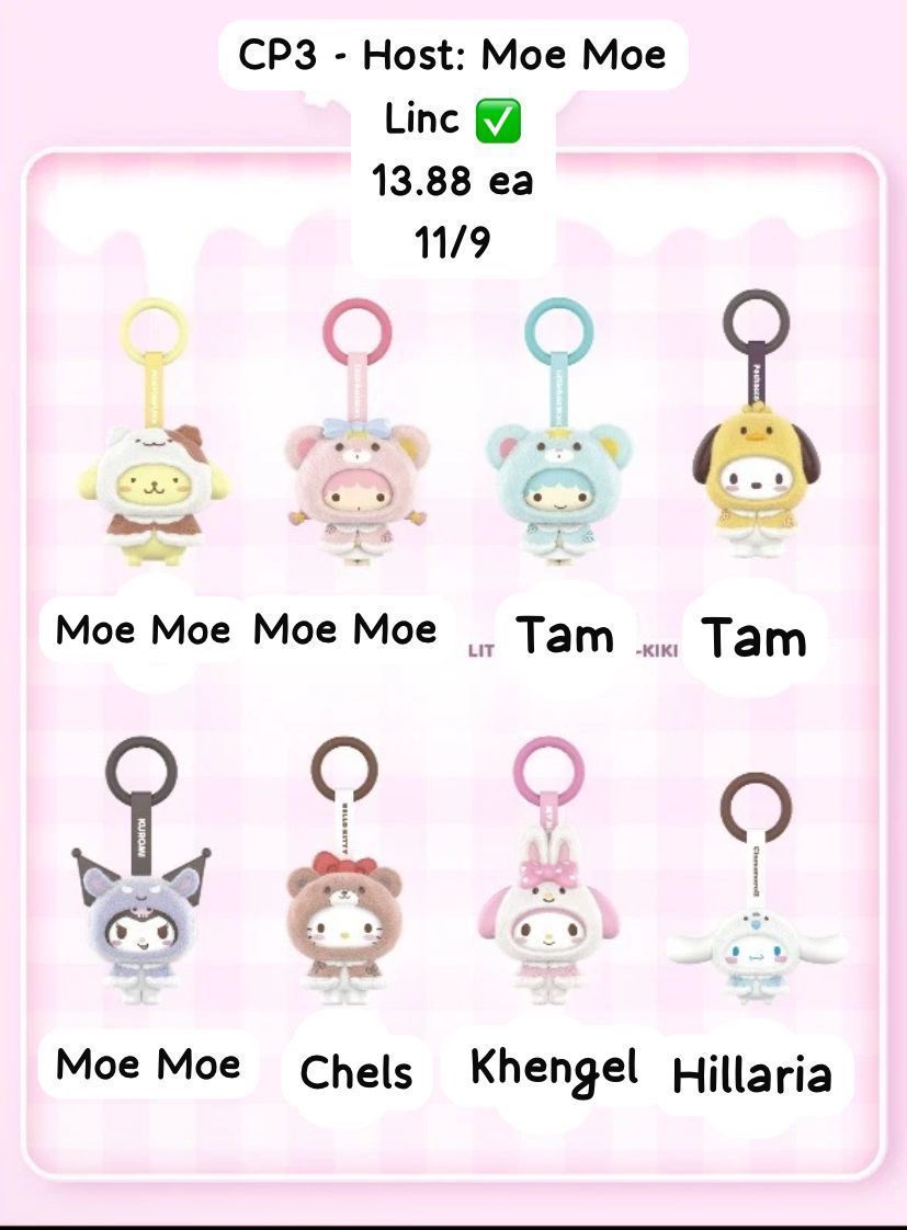 Sanrio Little cloak Series Claim party