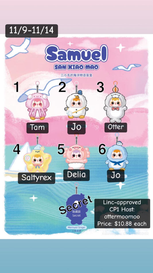 Samuel Ocean Story Plush Series Claim Party