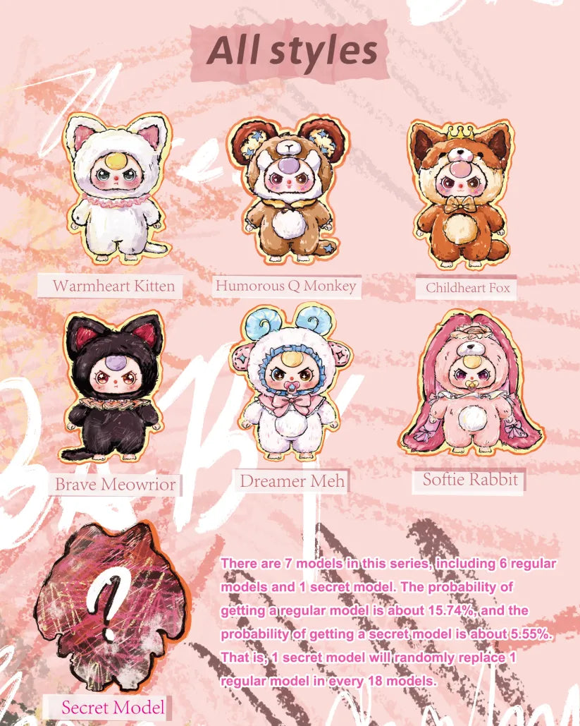 【preorder】Baby Three 800% Artificial intelligence Plush Series toy surprise box Dolls