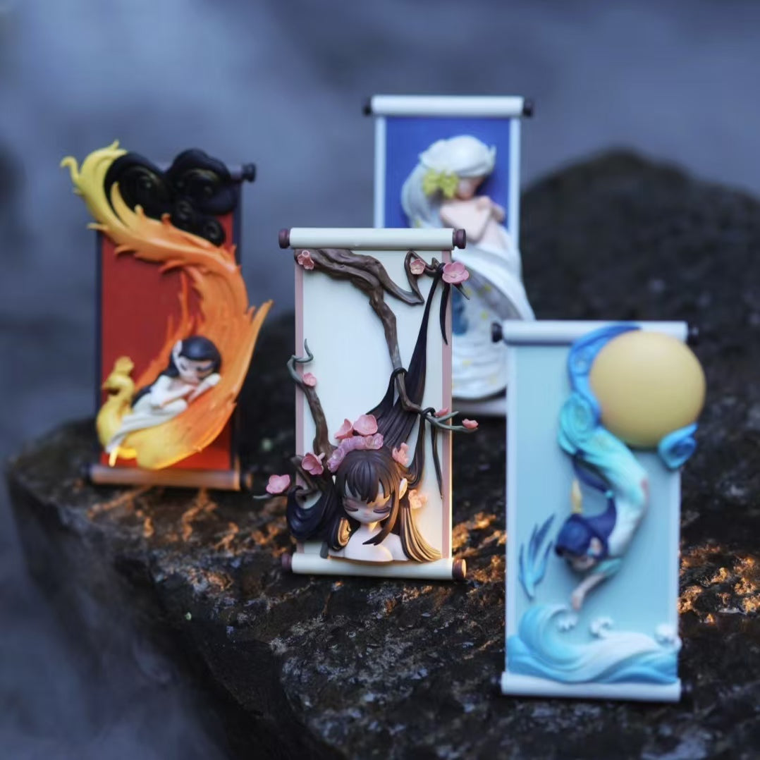Sleep Elves Picture Scroll Series toy surprise box Dolls