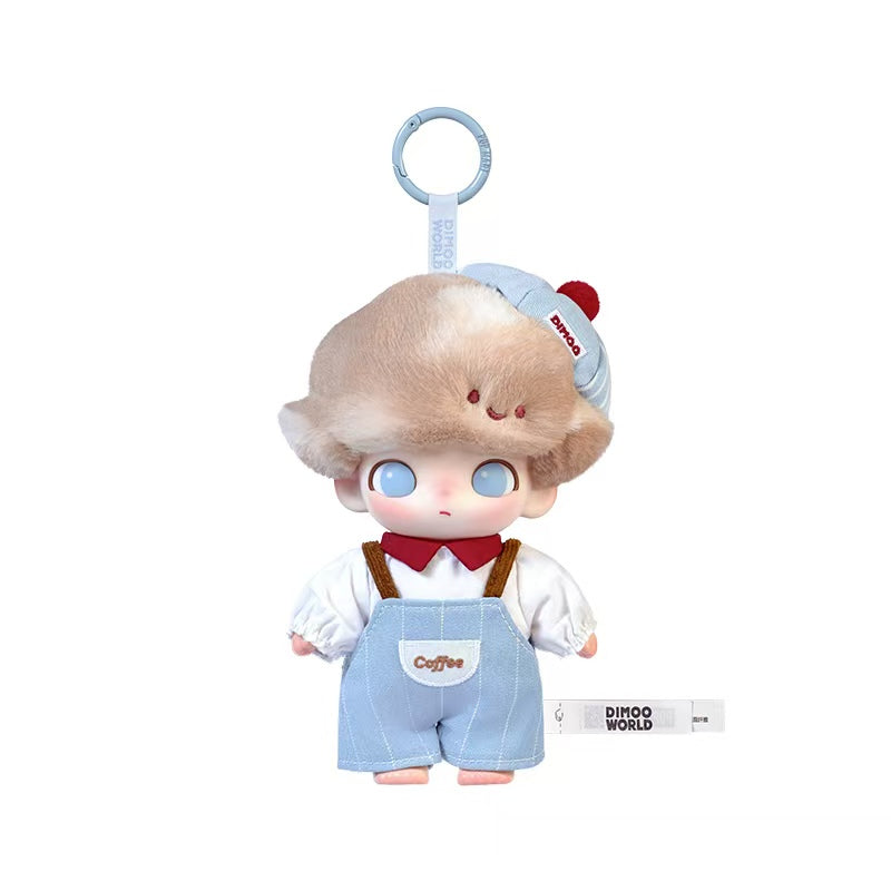 POP MART Dimoo Crush On Coffee Plush Series Hanging Card Dolls