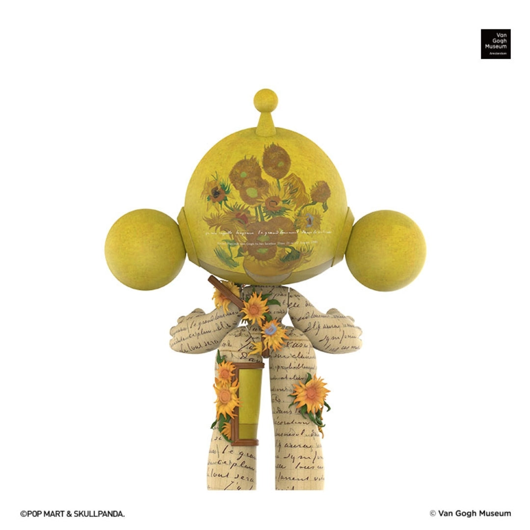 【preorder】POP MART MEGA α SKULLPANDA 400% Van Gogh Museum Sunflowers Limited Dolls