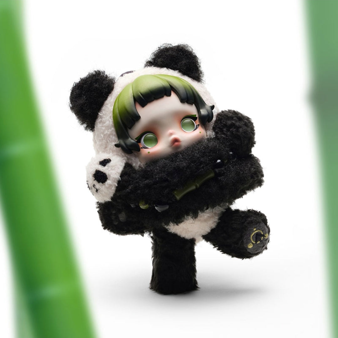 POP MART Skullpanda Lazy Panda Plush Series Hanging Card Dolls